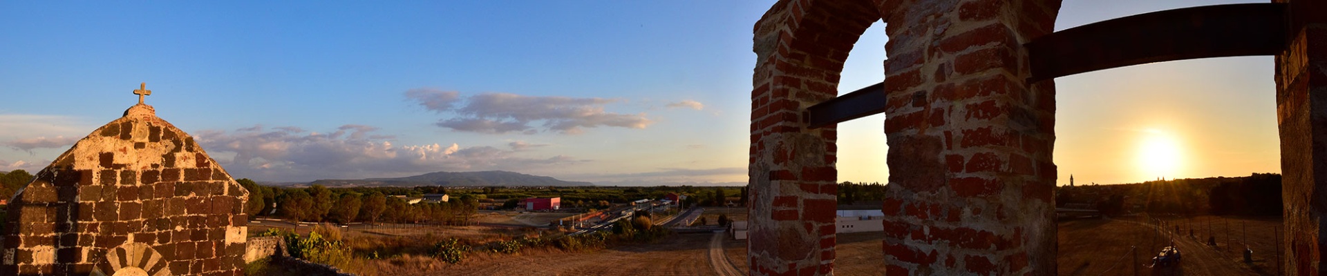Solarussa. Panoramica vista dalla chiesa di San Gregorio Magno