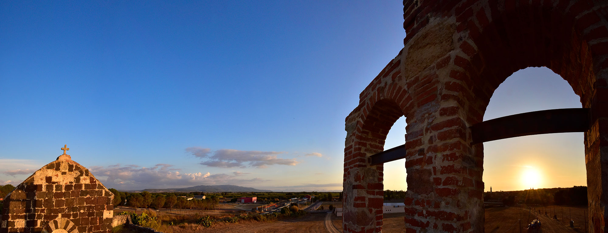 Solarussa. Panoramica vista dalla chiesa di San Gregorio Magno